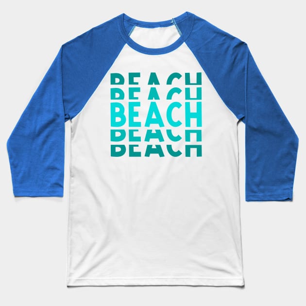 Beach Baseball T-Shirt by Ombre Dreams